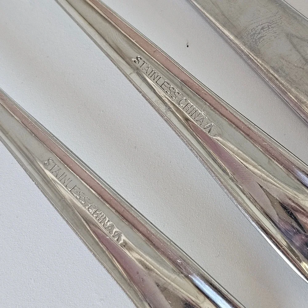 Stainless China Silverware Set 10‎ Pieces Forks Knives Spoons Flatware